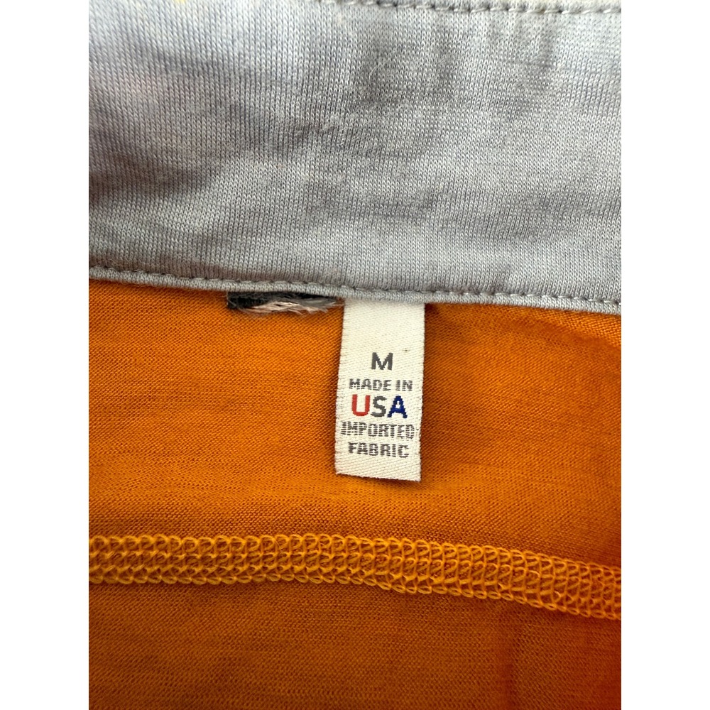 iBex Size M Full Zip Merino Wool Cycling Jersey Orange Short Sleeve Women - Picture 6 of 7